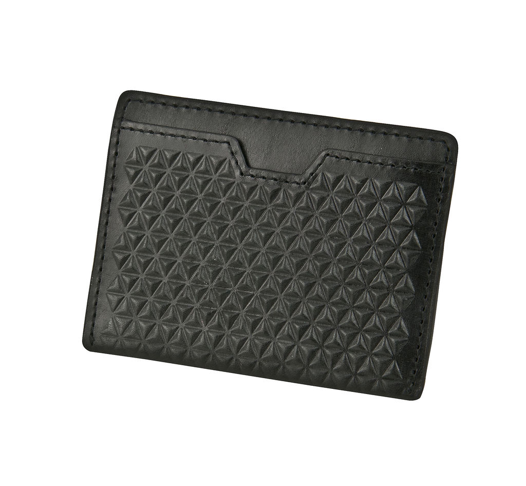 J.FOLD Tetra Flat Carrier Leather Wallet - Black